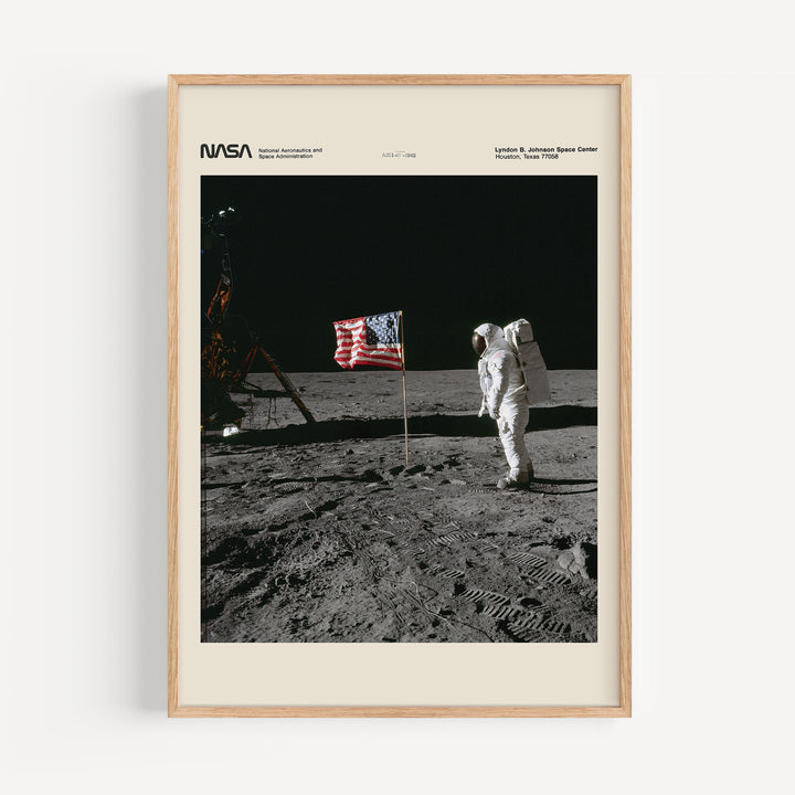 Buzz Aldrin Apollo 11 Moon Landing Poster