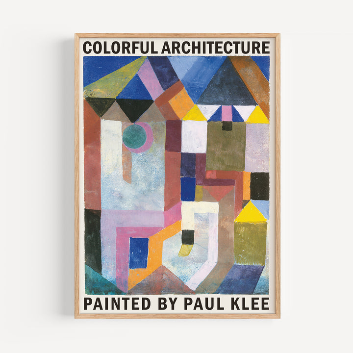 Colorful Architecture by Paul Klee Poster