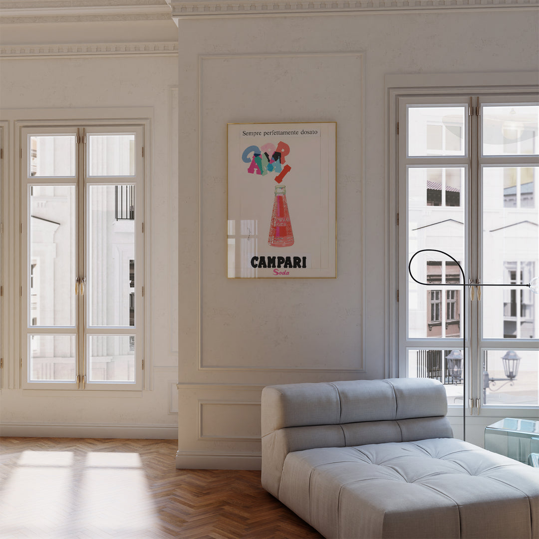 Campari Soda Italian Ad Poster