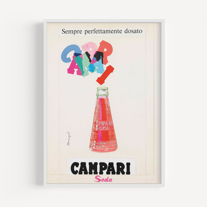 Campari Soda Italian Ad Poster