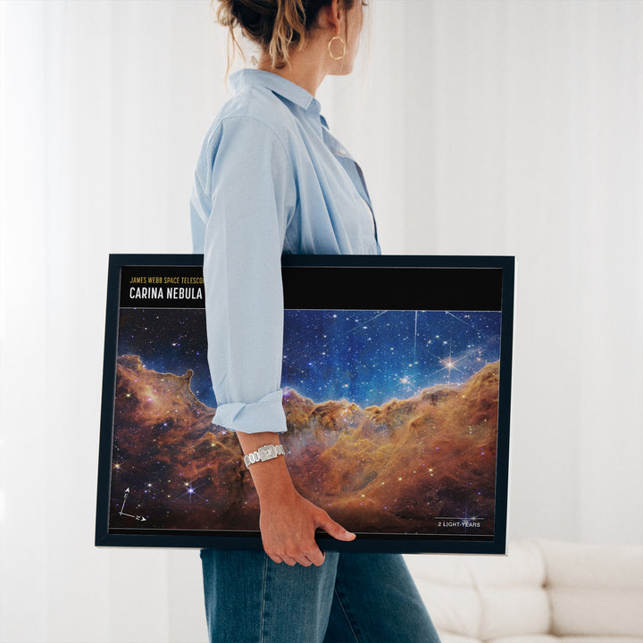 Carina Nebula James Webb Telescope Horizontal Poster