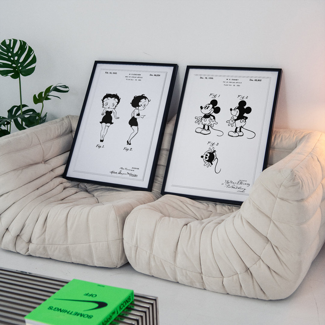 Cartoon Patent Poster Set