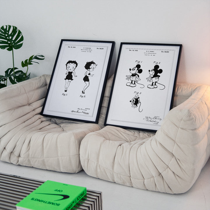 Cartoon Patent Poster Set