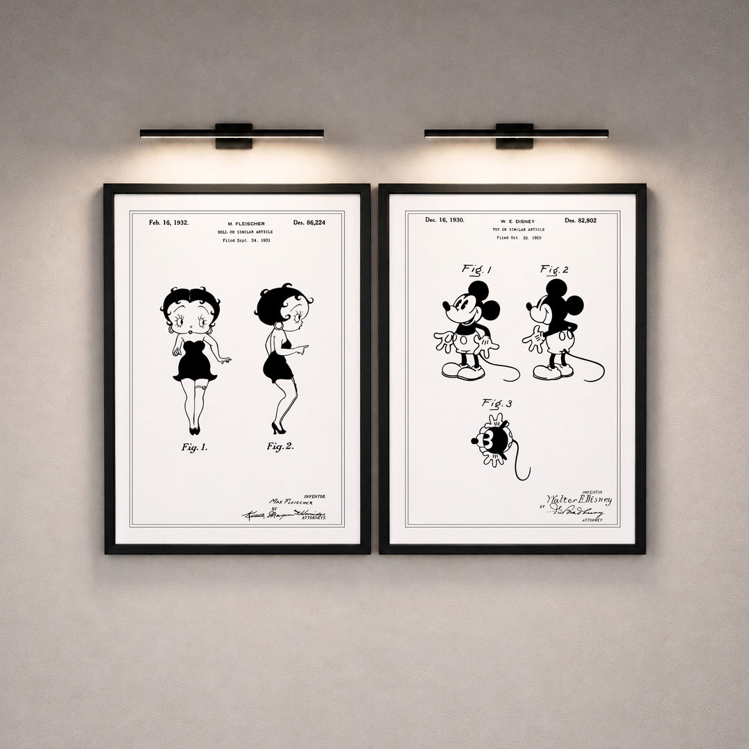 Cartoon Patent Poster Set