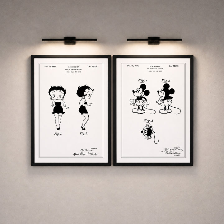 Cartoon Patent Poster Set