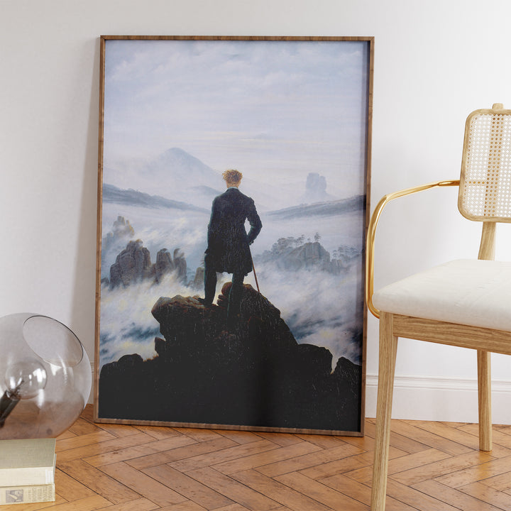 Wanderer Above the Sea of Fog by Caspar David Friedrich Poster
