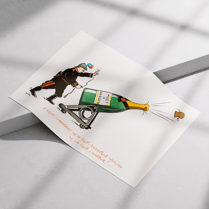 Champagne Cannon Poster