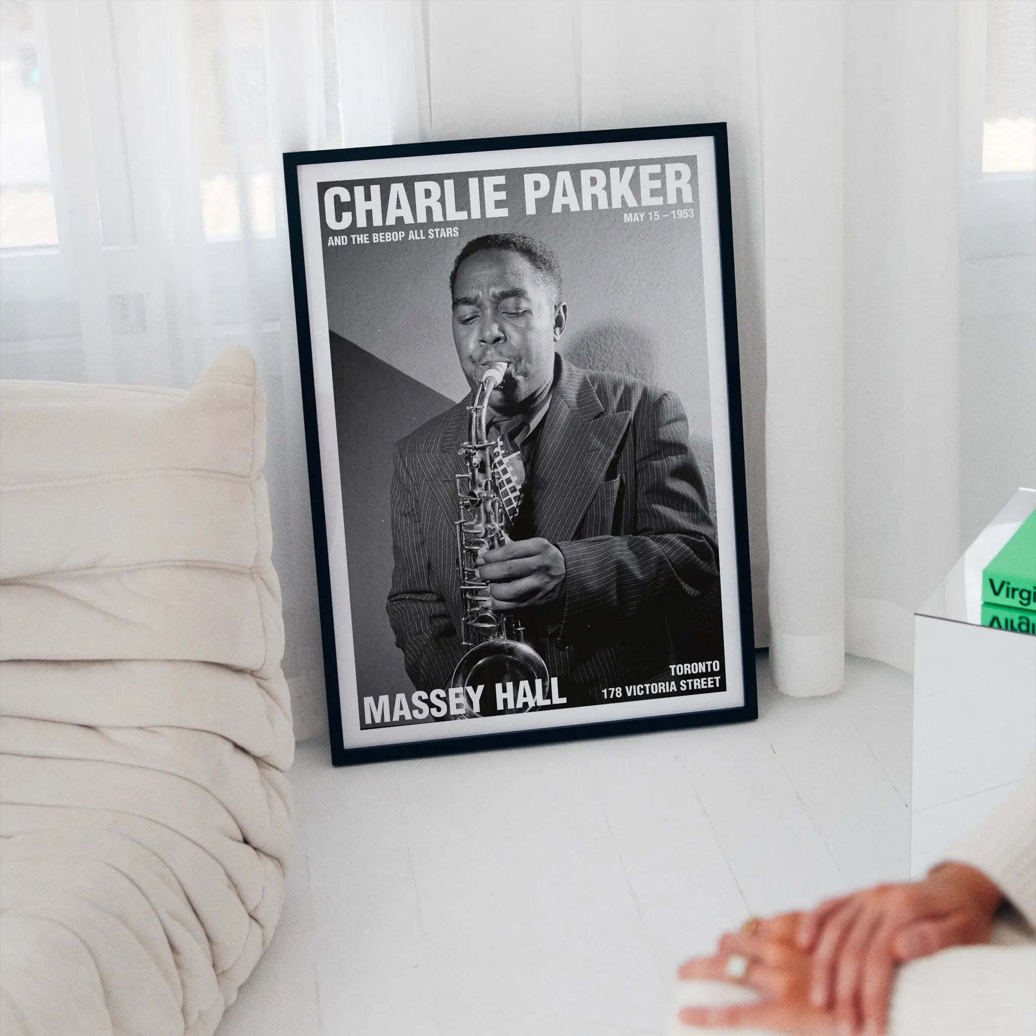 Jazz Life Charlie Parker アートフレーム Charlie Parker Jazz Concert Poster - Bebop Wall Art - Poster Room
