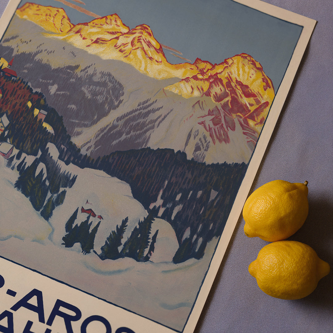 Chur-Arosa-Bahn by Emil Cardinaux Poster