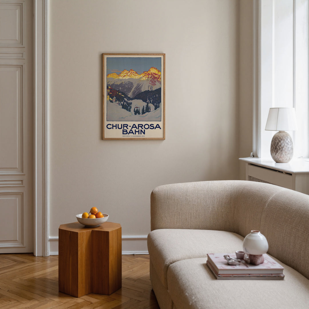 Chur-Arosa-Bahn by Emil Cardinaux Poster