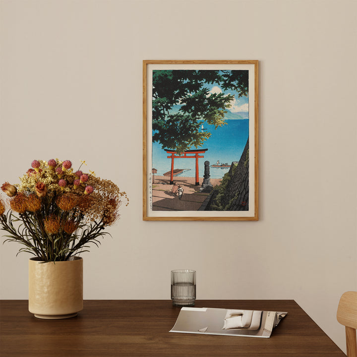 Chuzenji Temple, Utagahama by Hasui Kawase Poster