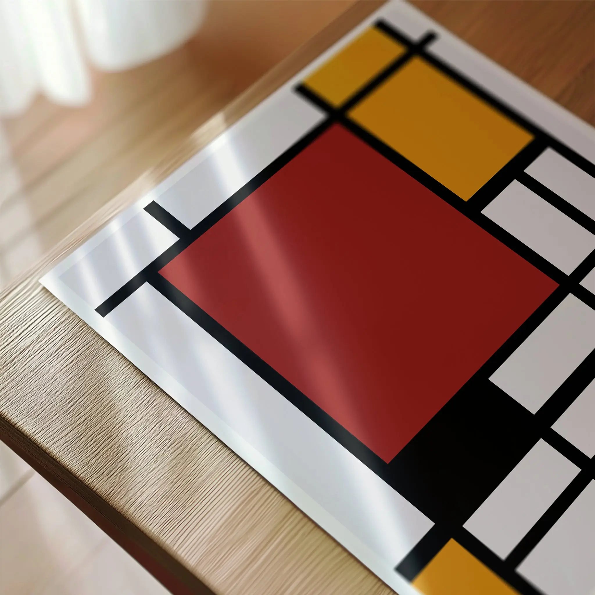 Piet Mondrian Poster - Composition with Red Yellow Blue - Poster Room