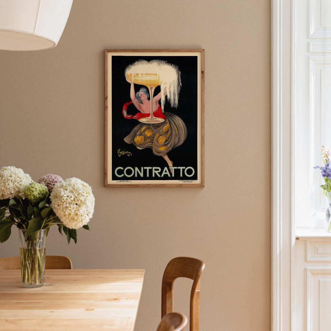 Contratto Ad Poster by Leonetto Cappiello