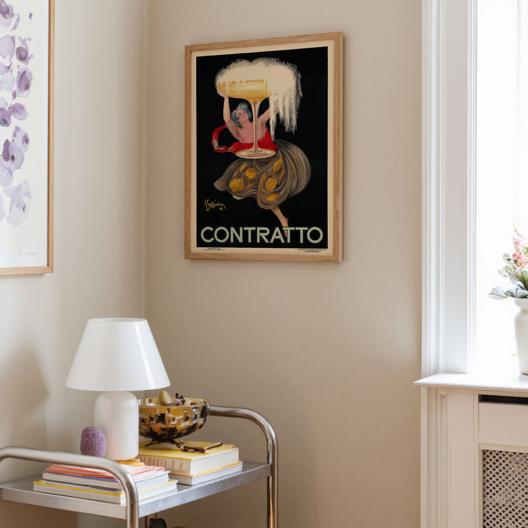 Contratto Ad Poster by Leonetto Cappiello