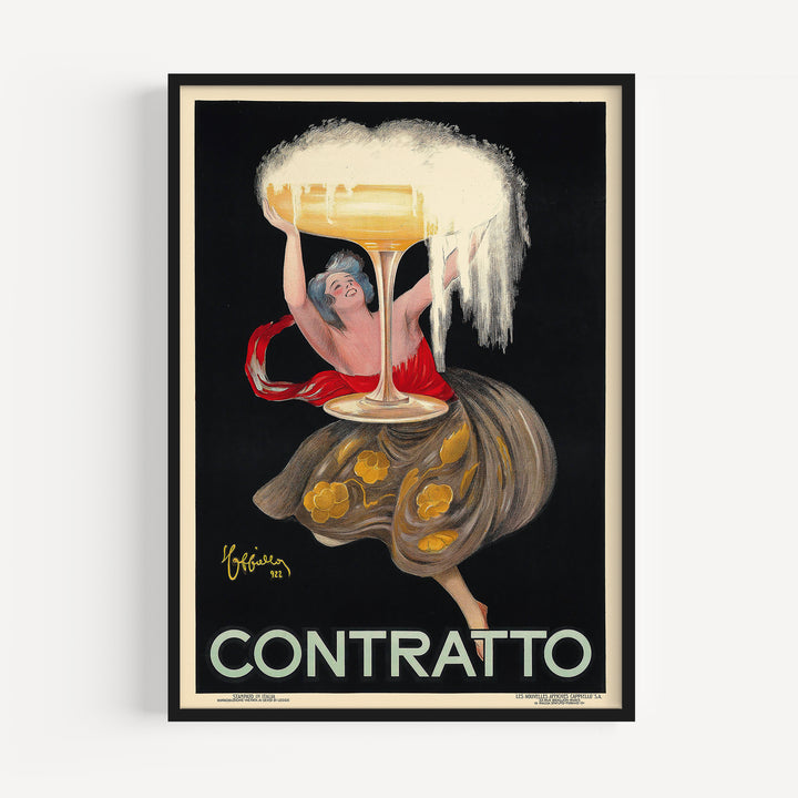 Contratto Ad Poster by Leonetto Cappiello