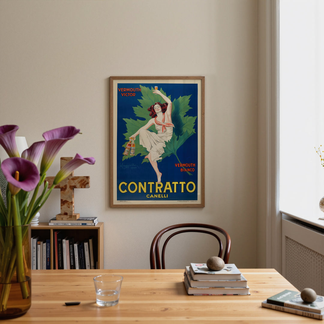 Contratto Canelli Ad Poster by Leonetto Cappiello