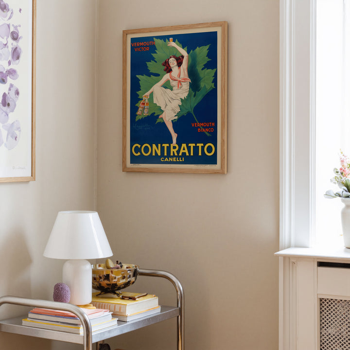 Contratto Canelli Ad Poster by Leonetto Cappiello