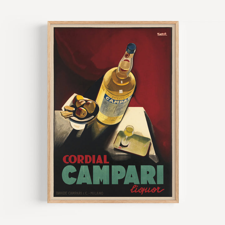 Cordial Campari Liquor Poster