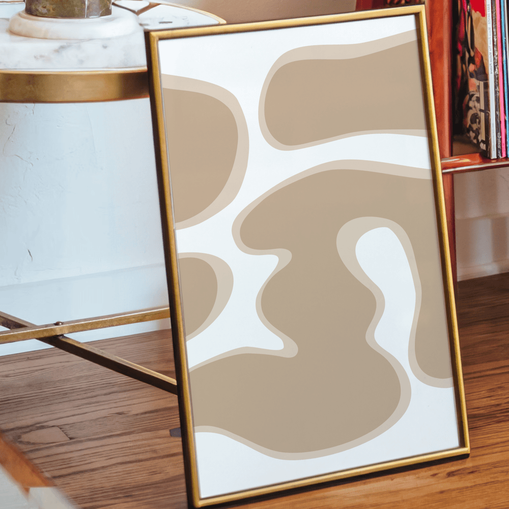 Curves in Beige II - Poster Room