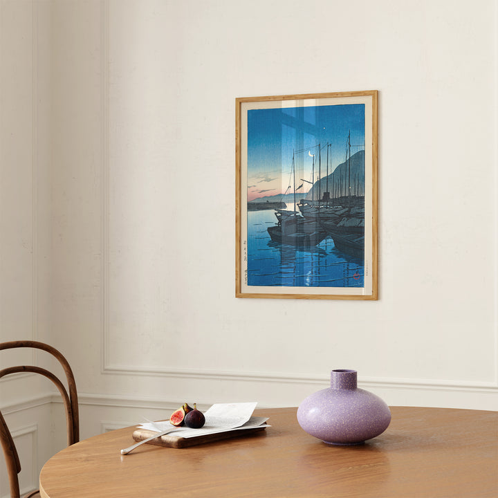 Dawn at Beppu by Hasui Kawase Poster