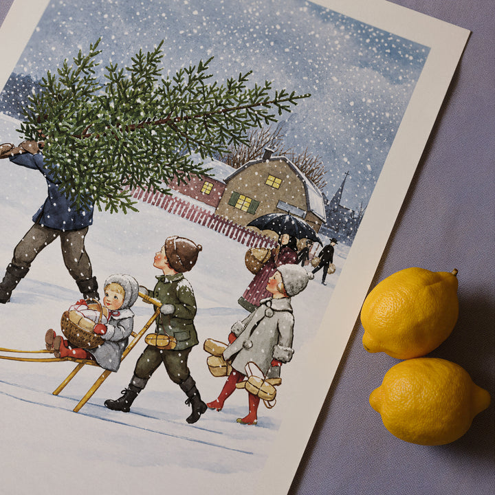 December by Elsa Beskow Poster