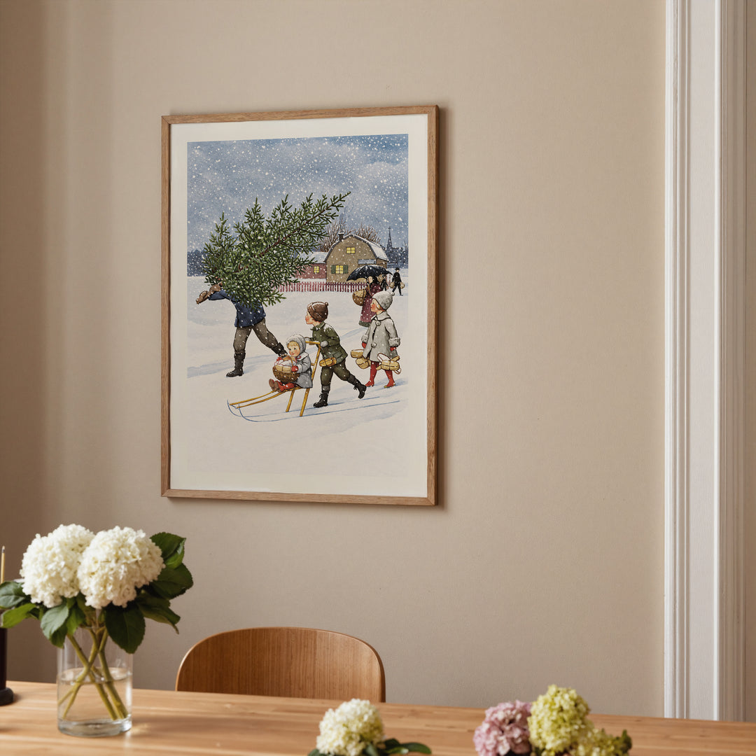 December by Elsa Beskow Poster