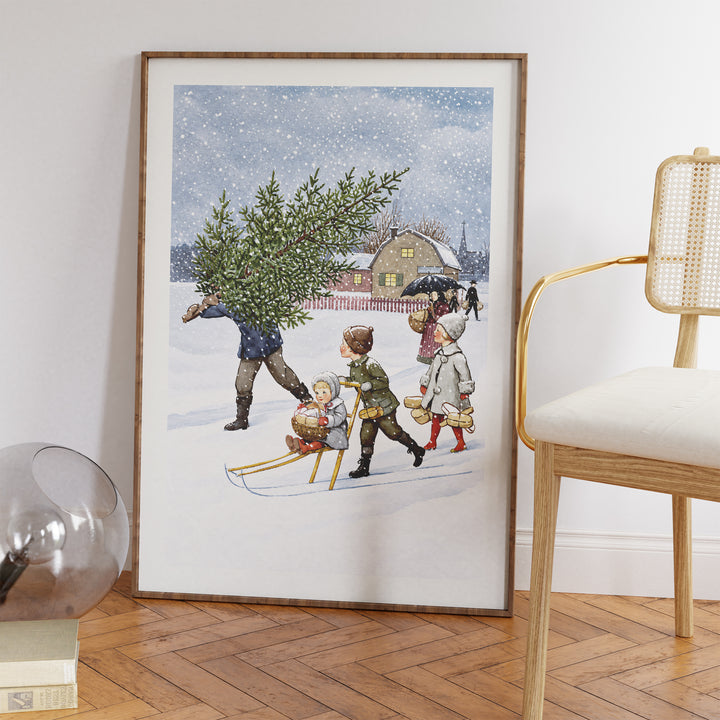 December by Elsa Beskow Poster