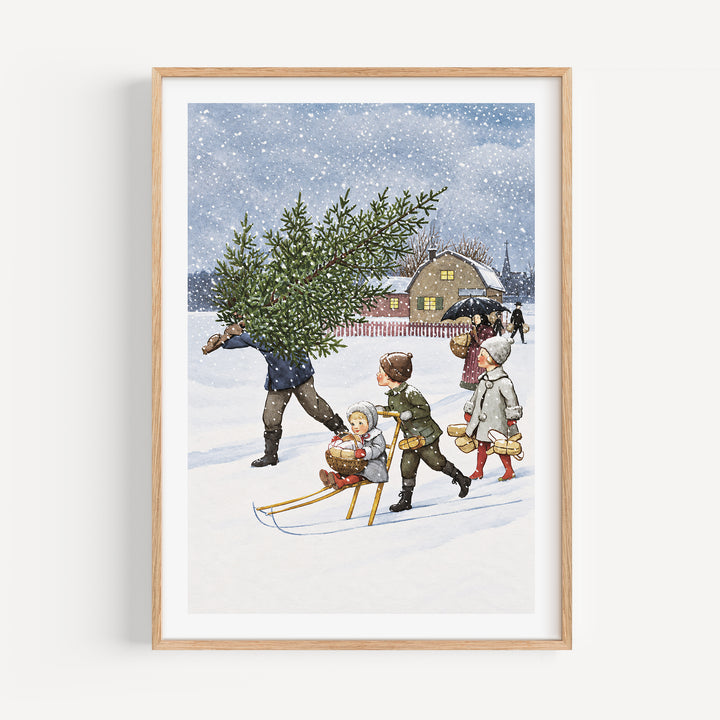 December by Elsa Beskow Poster