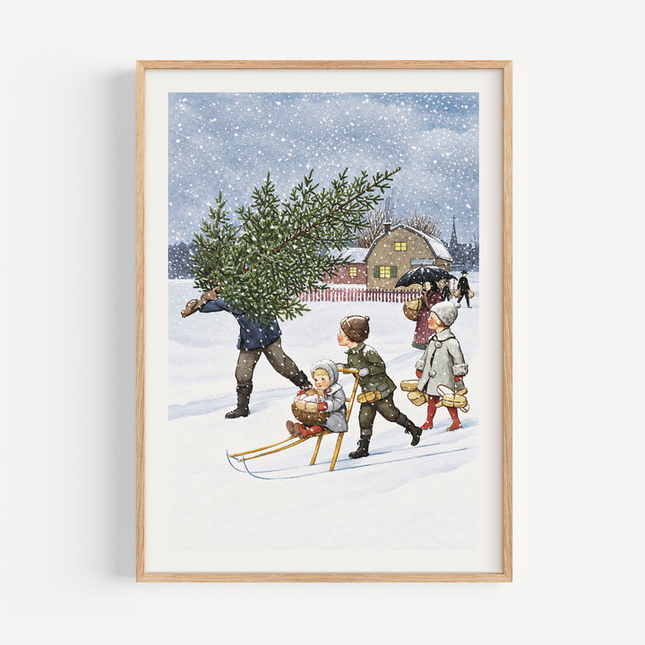 December by Elsa Beskow Poster