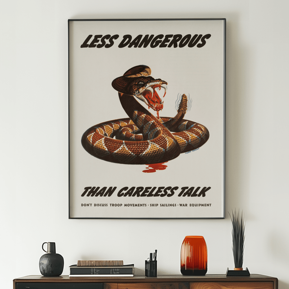 Don't Discuss Troop Movement Vintage Poster - Poster Room