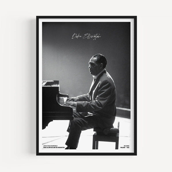 Duke Ellington Concert Poster - Jazz Portrait Print - Poster Room