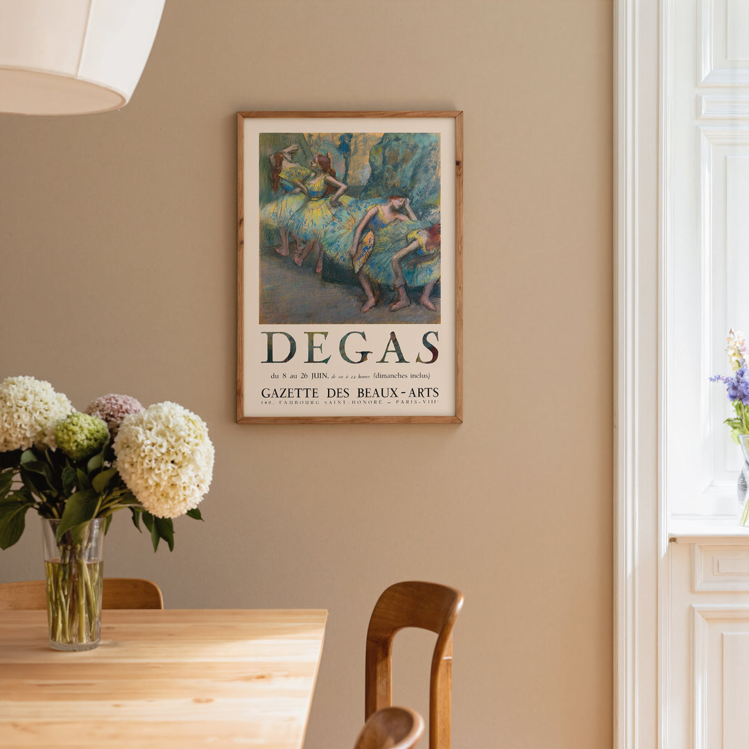 Edgar Degas Ballet Exhibition Poster