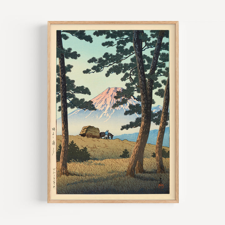 Evening at Tago Bay by Hasui Kawase Poster