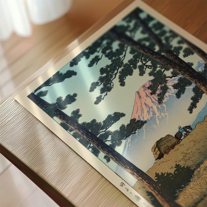 Evening at Tago Bay by Hasui Kawase Poster