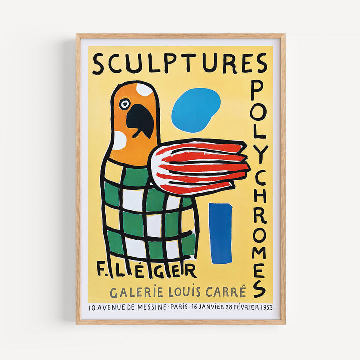 Fernand Léger Sculptures Exhibition Poster