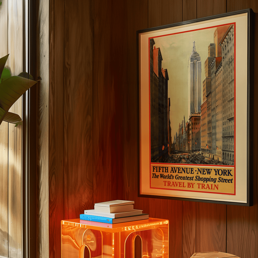 Fifth Avenue, New York - Vintage Poster - Poster Room