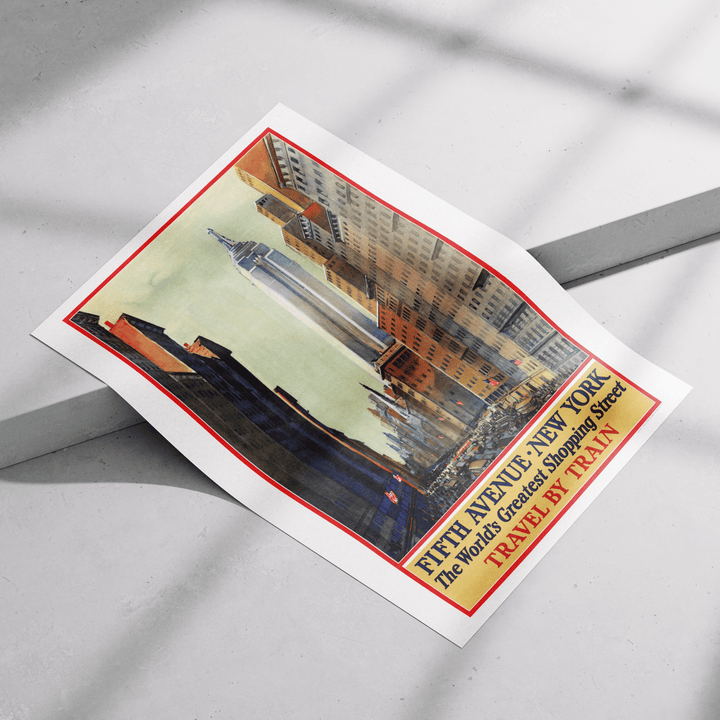 Fifth Avenue, New York - Vintage Poster - Poster Room
