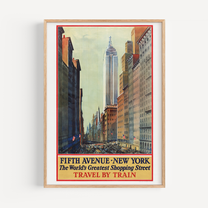 Fifth Avenue, New York - Vintage Poster