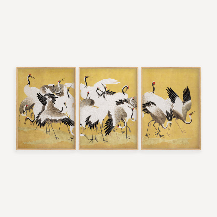 Flock Of Cranes By Ishida Yūtei Poster Set