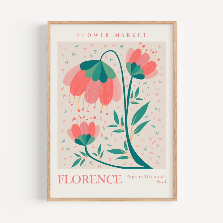 Florence Flower Market Poster