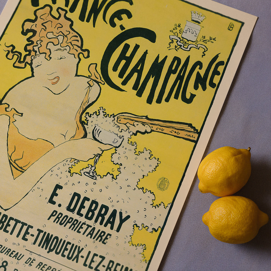 French Champagne Ad by Pierre Bonnard Poster
