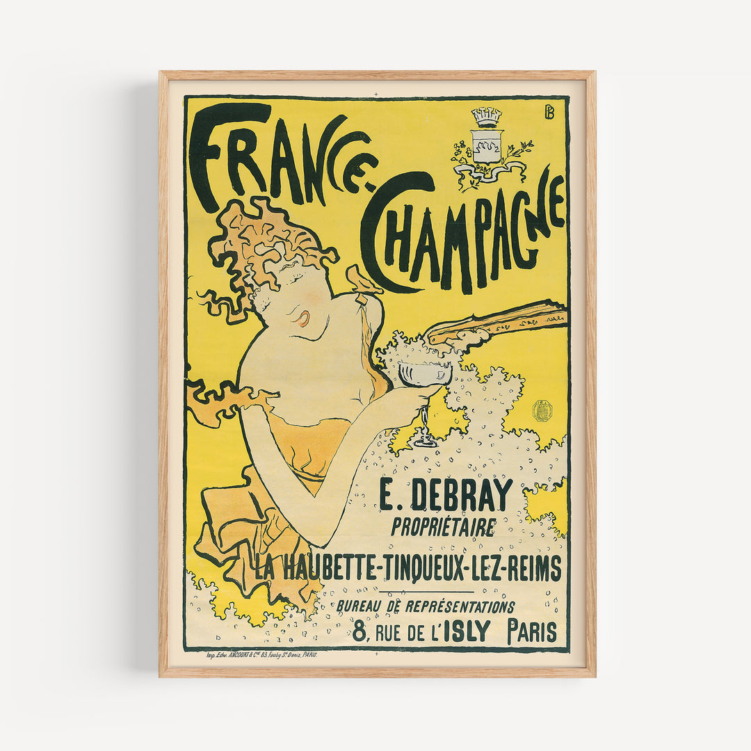 French Champagne Ad by Pierre Bonnard Poster