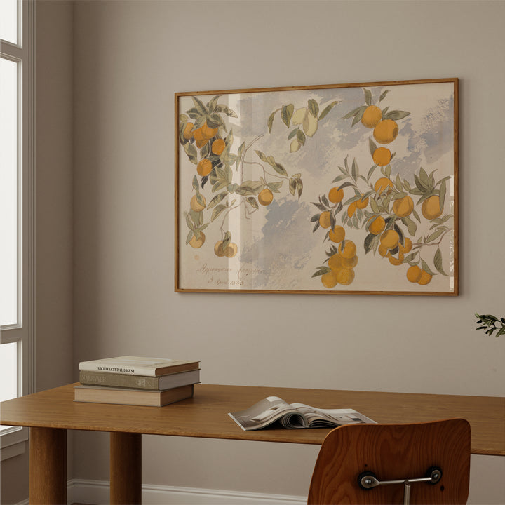 Fruit Trees By Edward Lear Poster