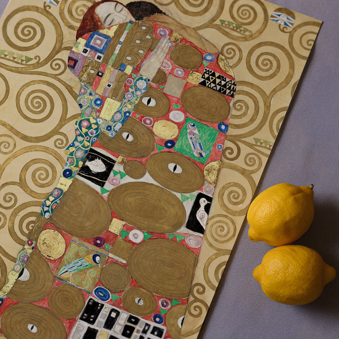 Fulfillment by Gustav Klimt Poster