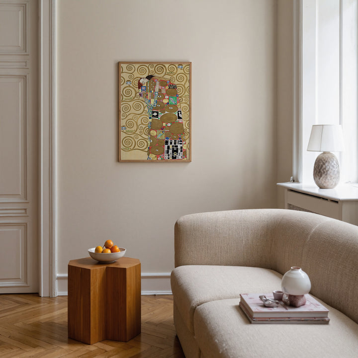 Fulfillment by Gustav Klimt Poster