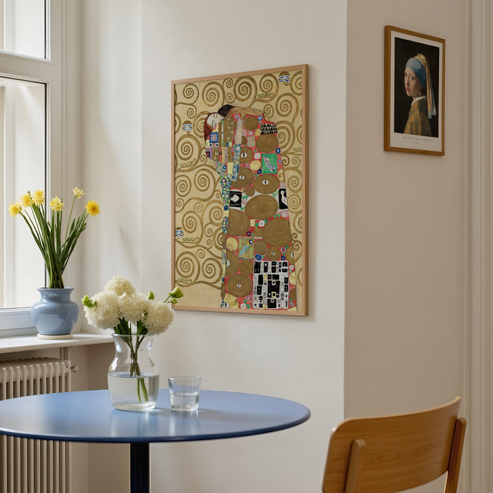 Fulfillment by Gustav Klimt Poster