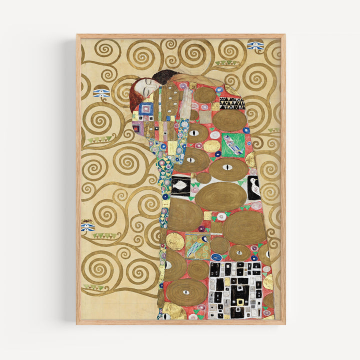 Fulfillment by Gustav Klimt Poster