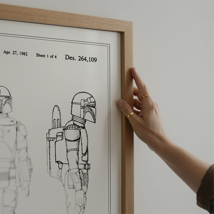 Galactic Bounty Hunter Patent Poster