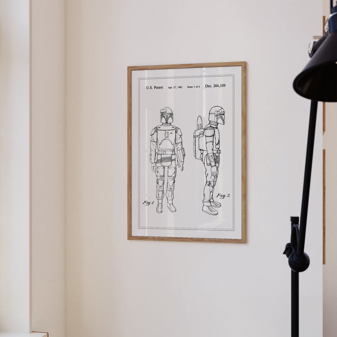 Galactic Bounty Hunter Patent Poster