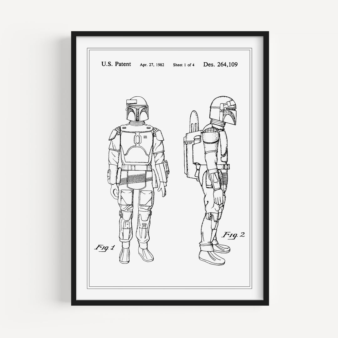 Galactic Bounty Hunter Patent Poster